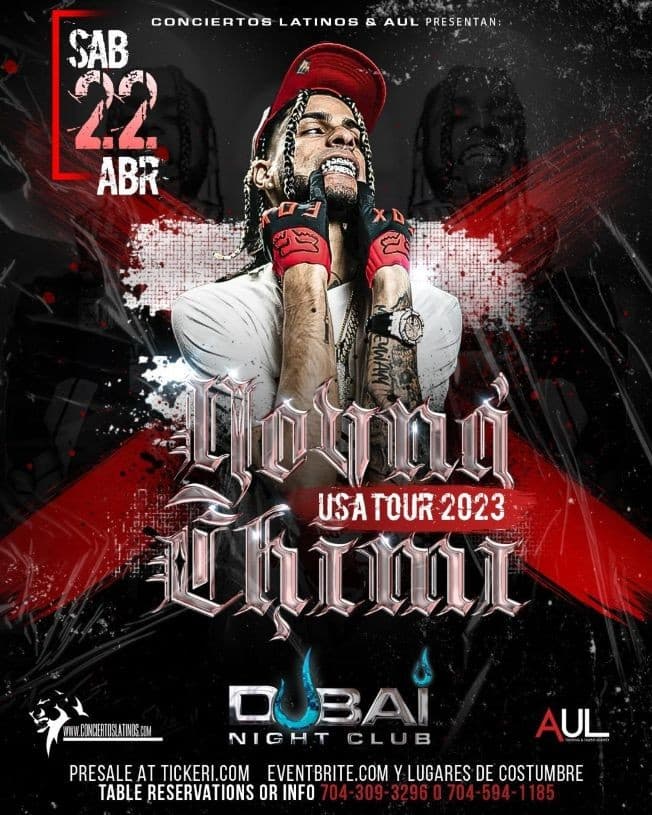 Event - YOVNG CHIMI Live in Concert - CANCELED - Charlotte, North Carolina - April 22, 2023 | concert tickets