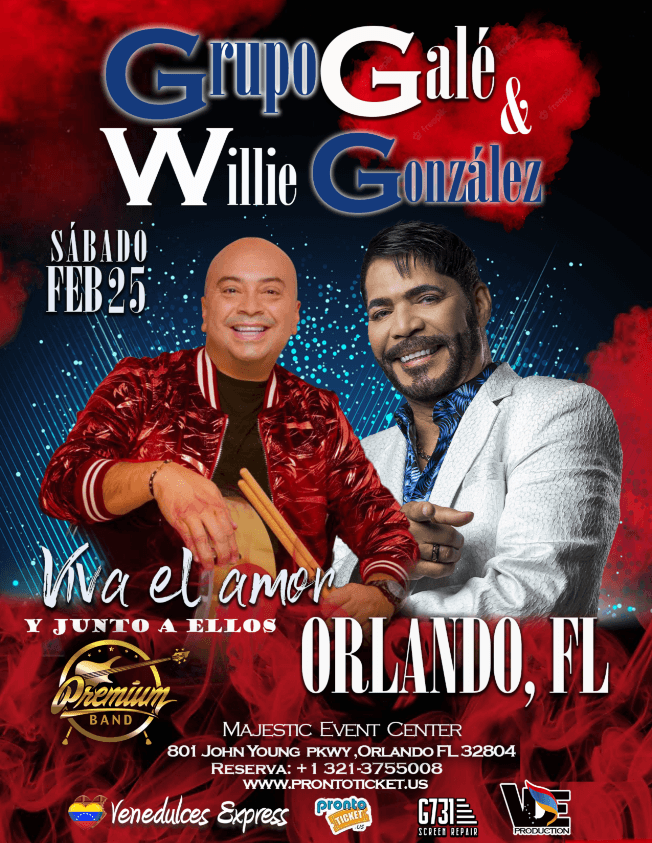 Event - Tour Viva el amor - Grupo Gale - Orlando - Orlando, Florida - 25 de febrero de 2023 | concert tickets