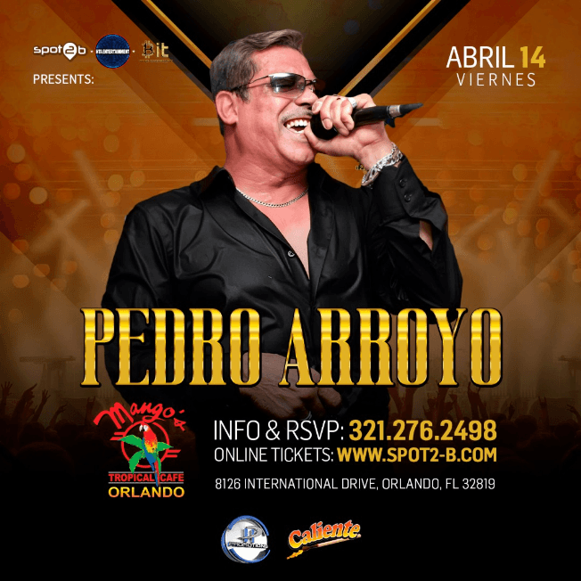 Event - PEDRO ARROYO Y SU ORQUESTA EN CONCIERTO ! ORLANDO FLORIDA - Orlando, Florida - April 14, 2023 | concert tickets