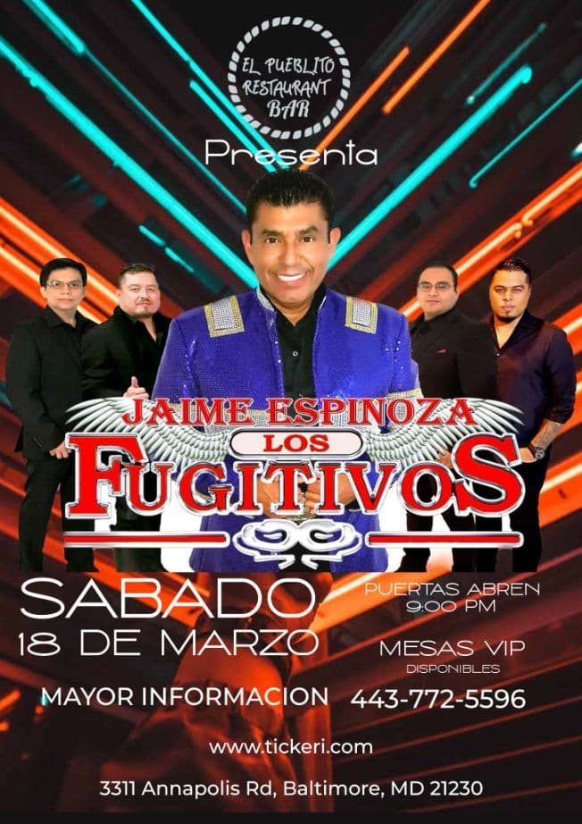 Event - Los Fugitivos - Baltimore, Maryland - March 18, 2023 | concert tickets