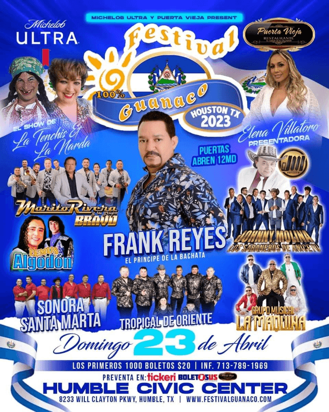 Event - FESTIVAL GUANACO HOUSTON TX 04/23/2023 - Humble, Texas - April 23, 2023 | concert tickets