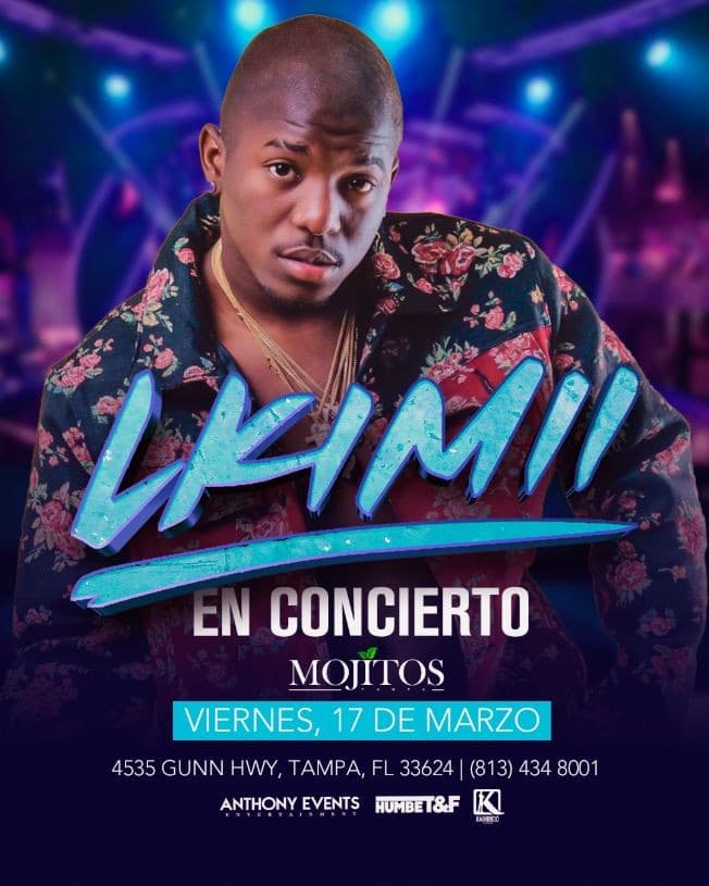 Event - Concierto de Lkimi - Tampa, Florida - March 17, 2023 | concert tickets