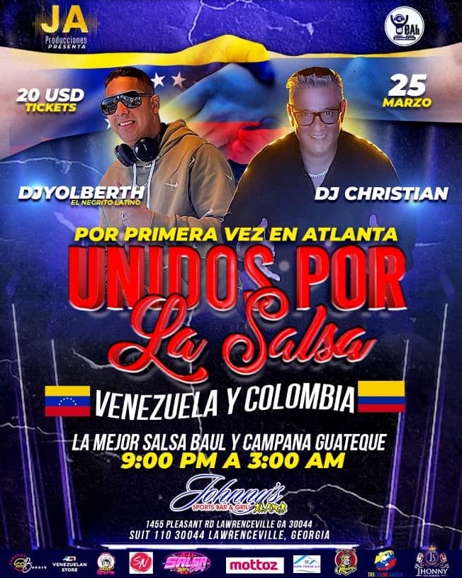 Event - UNIDOS POR LA SALSA POR PRIMERA VEZ EN LA CIUDAD DE ATLANTA - Lawrenceville, Georgia - March 25, 2023 | concert tickets