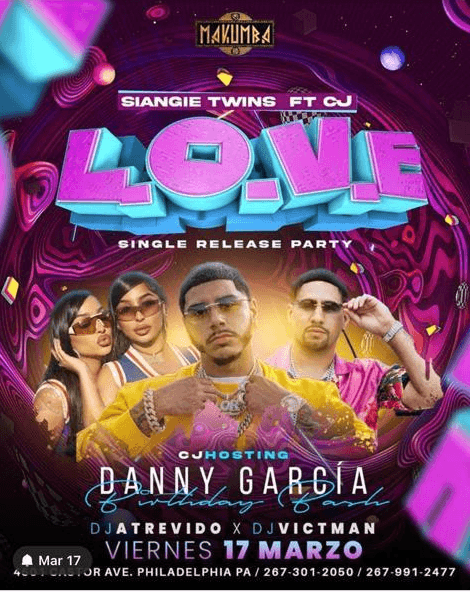 Event - L.O.V.E. SINGLE RELEASE PARTY EN PHILADELPHIA  PENNSYLVANIA - Philadelphia, Pennsylvania - March 17, 2023 | concert tickets