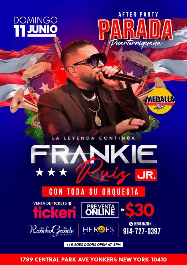 Event - FRANKIE RUIZ Y TODA SU ORQUESTA EN VIVO ! YONKERS NEW YORK - Yonkers, New York - June 11, 2023 | concert tickets