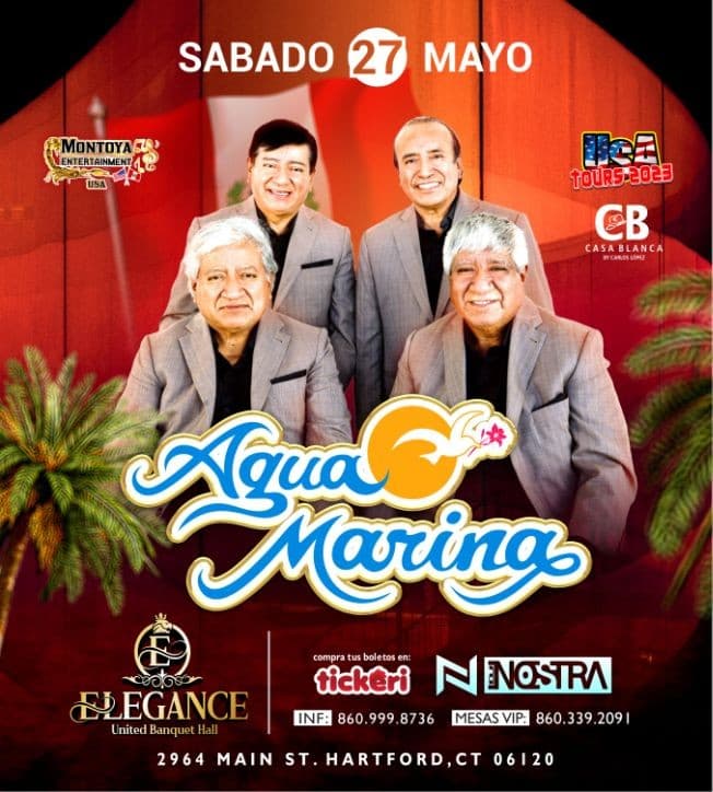 Event - AGUA MARINA en vivo en Hartford, CT - Hartford, Connecticut - May 27, 2023 | concert tickets
