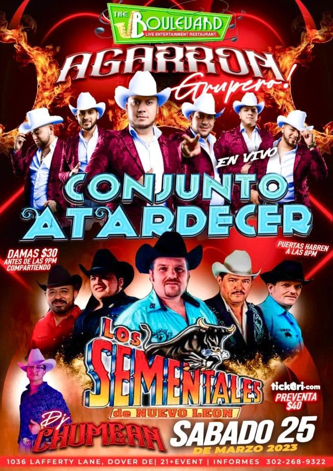 Event - Conjunto Atardecer y Los Sementales en Dover Delaware - Dover, Delaware - March 25, 2023 | concert tickets