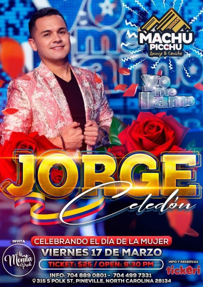Event - Jorge Celedon *yo me llamo* - Pineville, North Carolina - March 17, 2023 | concert tickets