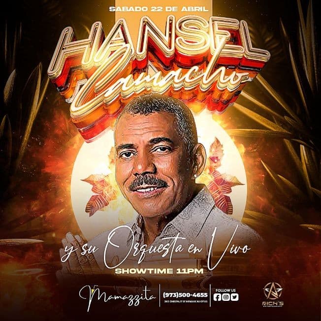 Event - Hansel Camacho en New Jersey - Newark, New Jersey - April 22, 2023 | concert tickets