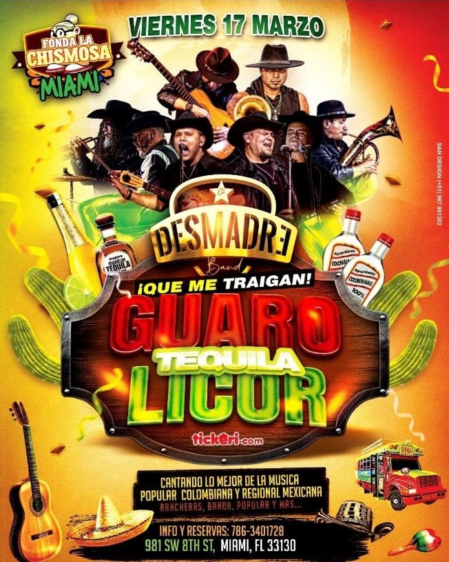 Event - El Desmadre Band en Fonda La Chismosa Miami - Miami, Florida - March 17, 2023 | concert tickets
