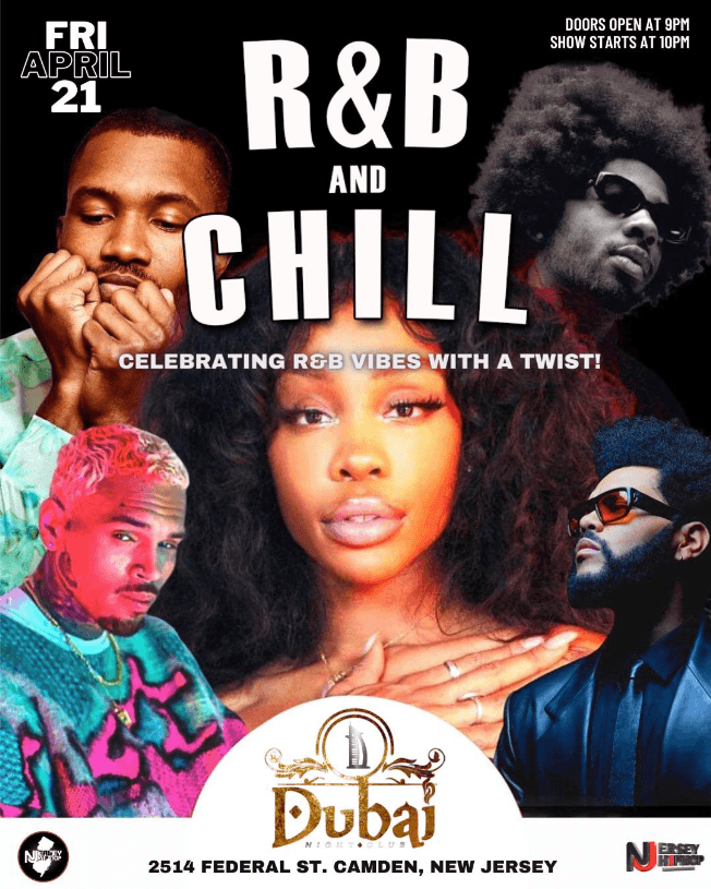 Event - CELEBRATING R & B VIBES WITH A TWIST !  CAMDEN NEW JERSEY - Camden, New Jersey - April 21, 2023 | concert tickets