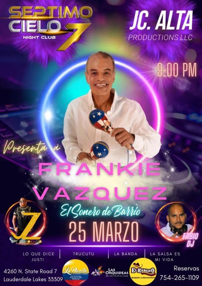 Event - Frankie Vazquez - Lauderdale Lakes, Florida - March 25, 2023 | concert tickets