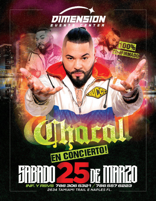 Event - CHACAL EN CONCIERTO ! NAPLES FLORIDA - Naples, Florida - March 25, 2023 | concert tickets