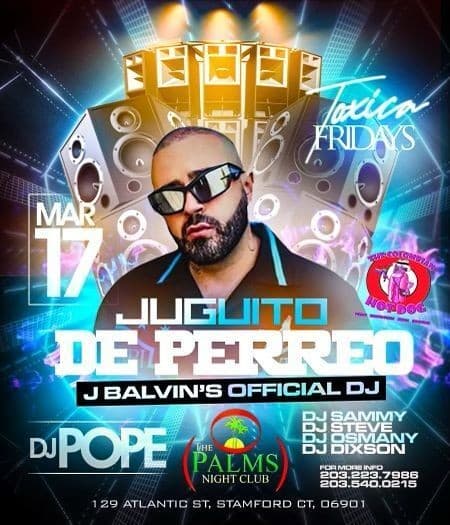 Event - JUGUITO DE PERREO STAMFORD CONNECTICUT - Stamford, Connecticut - March 17, 2023 | concert tickets