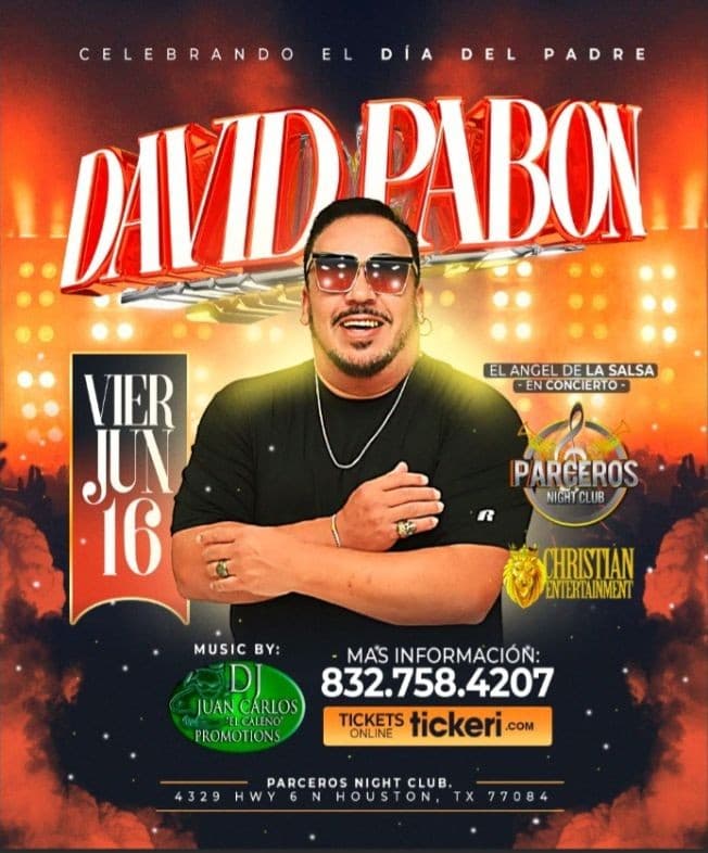 Event - David Pabon - CE - Houston TX - Houston, Texas - June 16, 2023 | concert tickets