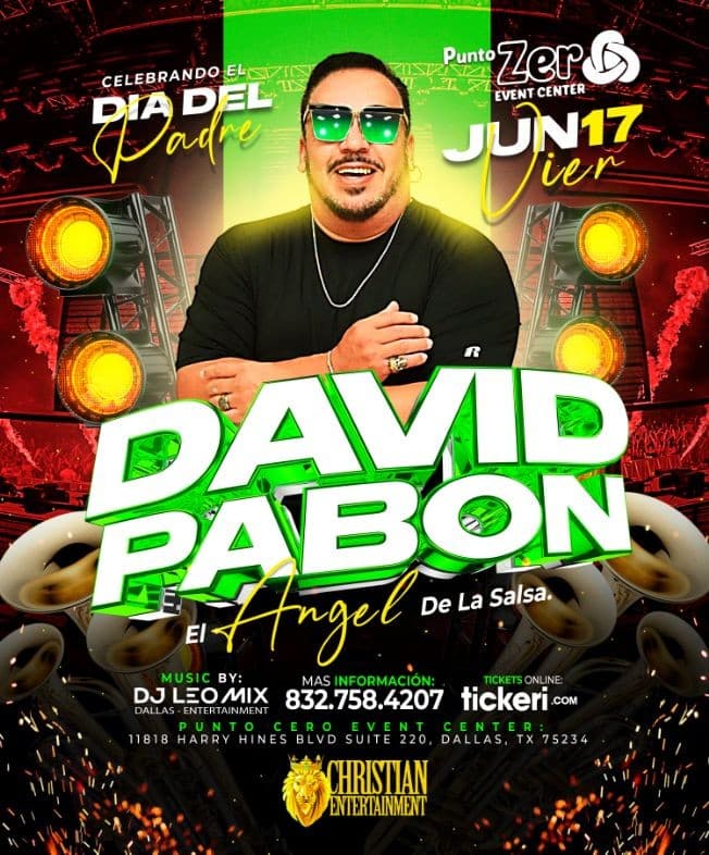 Event - David Pabon en Dallas - Dallas, Texas - June 17, 2023 | concert tickets