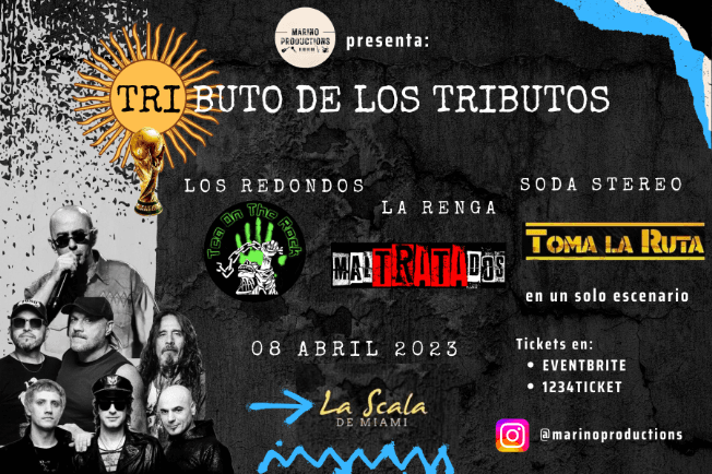 Event - TRIBUTO DE LOS TRIBUTOS - Miami, Florida - April 8, 2023 | concert tickets