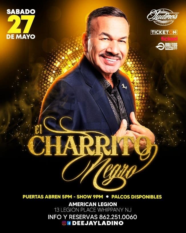 Event - EL CHARRITO NEGRO - Whippany, New Jersey - May 27, 2023 | concert tickets