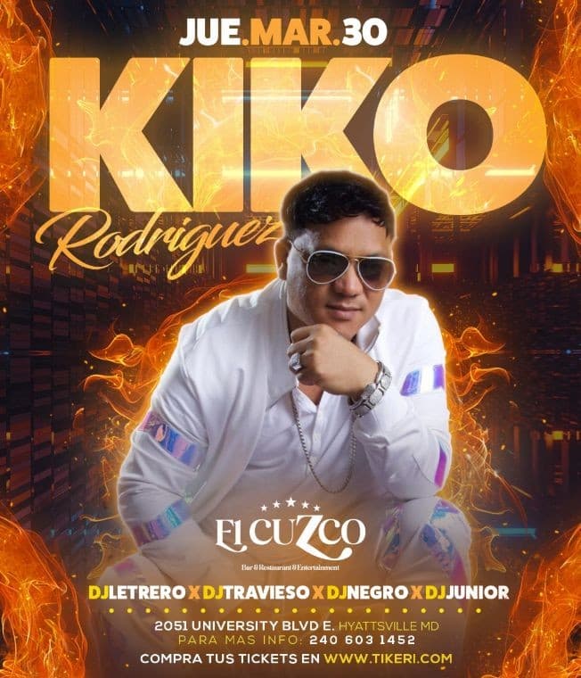 Event - KIKO RODRIGUES EN CONCIERTO  HYATTSVILLE MD - Hyattsville, Maryland - March 30, 2023 | concert tickets