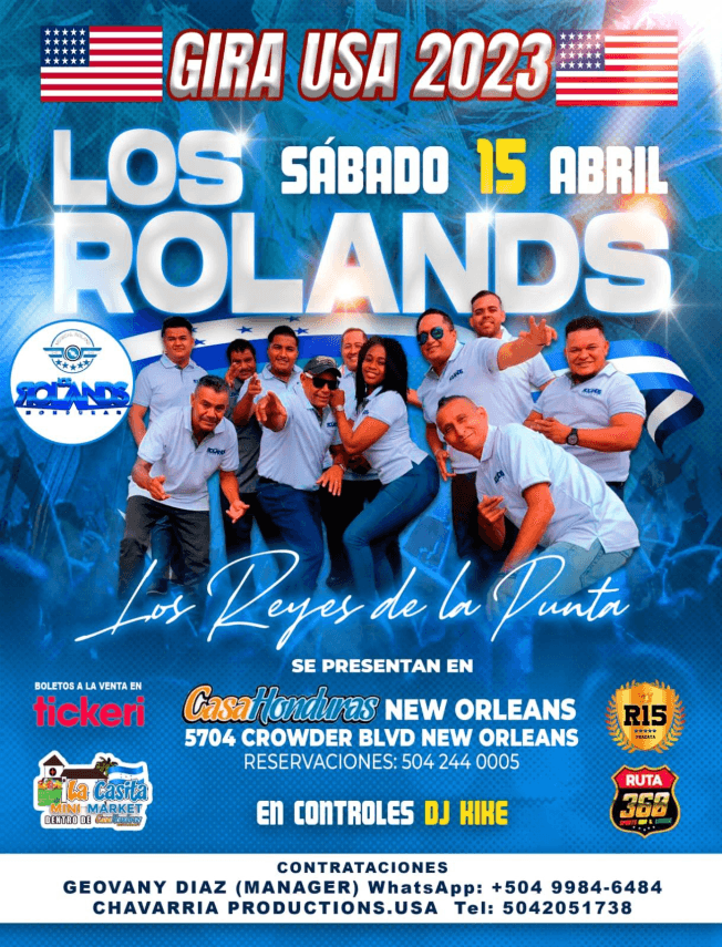 Event - LOS ROLANDS EN CONCIERTO ! NEW ORLEANS LOUISIANA - New Orleans, Louisiana - April 15, 2023 | concert tickets