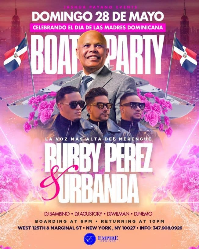 Event - RUBBY PEREZ & URBANDA CELEBRANDO EL DIA DE LA MADRES DOMINICANAS - NY, New York - May 28, 2023 | concert tickets