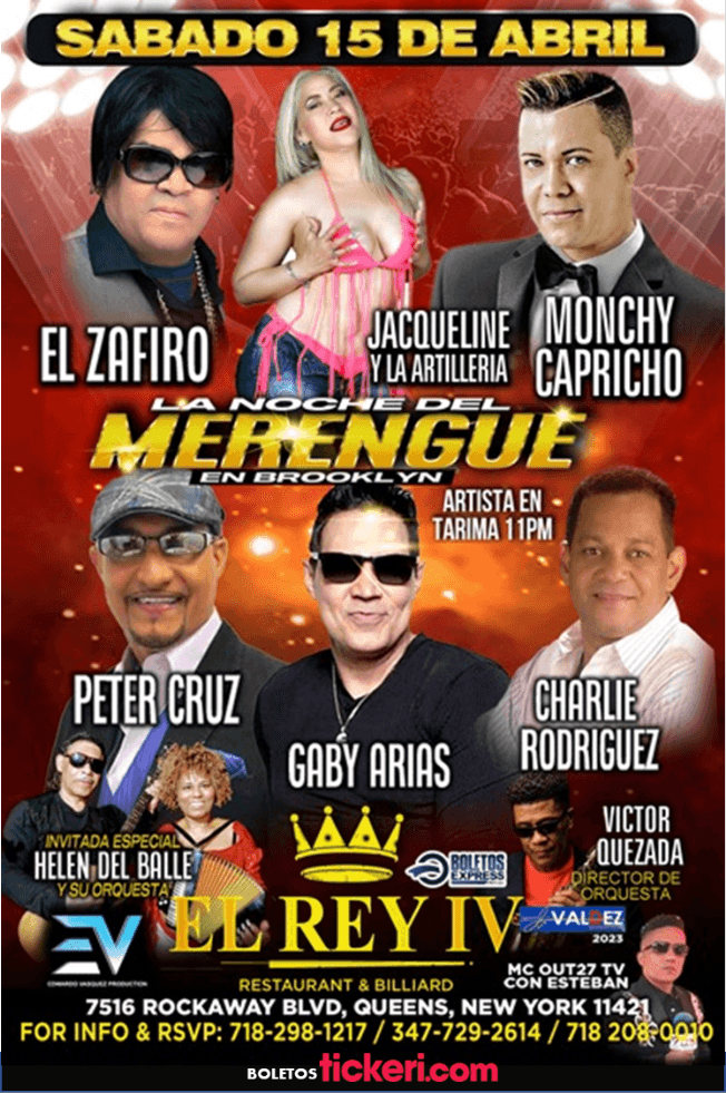 Event - LA NOCHE DEL MERENGUE EN QUEENS NEW YORK - Queens, New York - April 15, 2023 | concert tickets