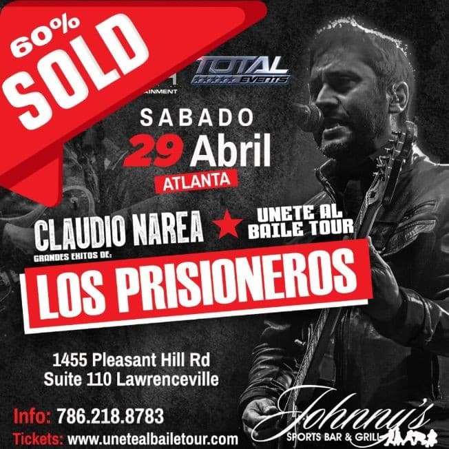 Event - UNETE AL BAILE TOUR GRANDES EXITOS  "LOS PRISIONEROS" **ATLANTA - Lawrenceville, Georgia - April 29, 2023 | concert tickets
