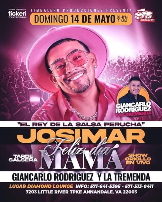 Event - JOSIMAR EN CONCIERTO ! ANNANDALE VIRGINIA - Annandale, Virginia - May 14, 2023 | concert tickets