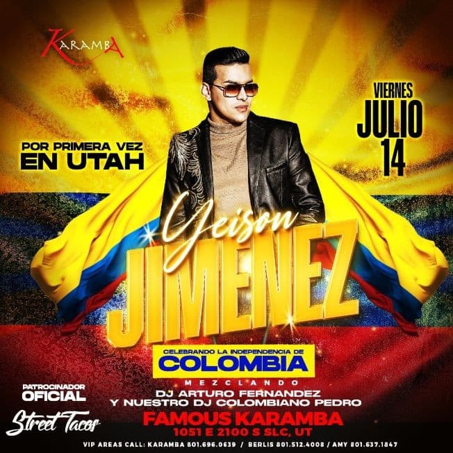 Event - YEISON JIMENEZ EN CONCIERTO ! SALT LAKE CITY UTAH - Salt Lake City, Utah - July 14, 2023 | concert tickets