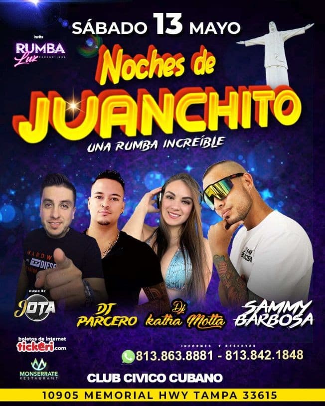 Event - NOCHES DE JUANCHITO UNA RUMBA SALSERA EN FLORIDA - Tampa, Florida - May 13, 2023 | concert tickets
