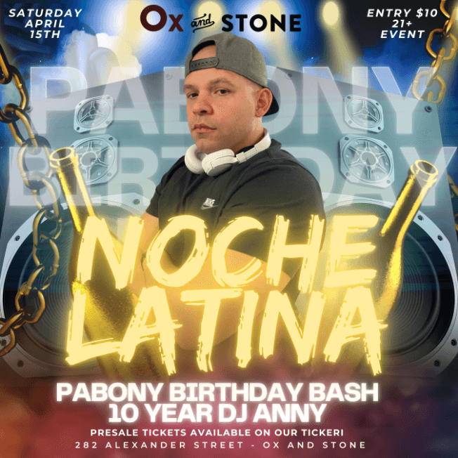 Event - Pabony Birthday Bash - Noche Latina - Rochester, New York - April 15, 2023 | concert tickets
