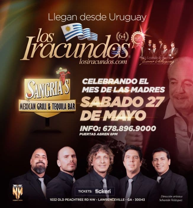 Event - Los Iracundos en Concierto, Atlanta! - Lawrenceville, Georgia - May 27, 2023 | concert tickets