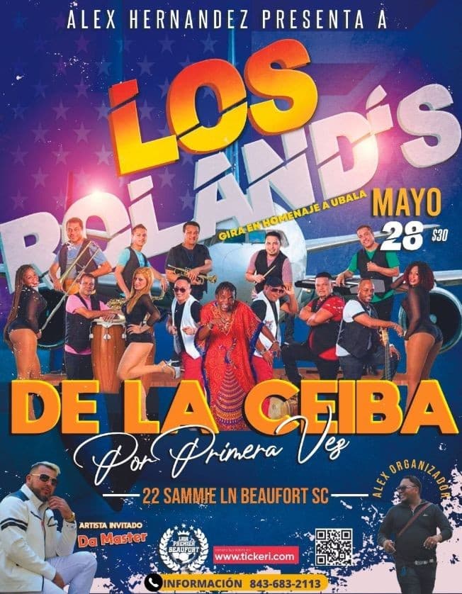 Event - LOS ROLANDS DE LA CEIBA EN CONCIERTO ! BEAUFORT SC - Beaufort, South Carolina - May 28, 2023 | concert tickets