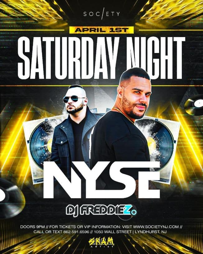 Event - Supreme Saturdays At Society - Lyndhurst, New Jersey - April 1, 2023 | concert tickets