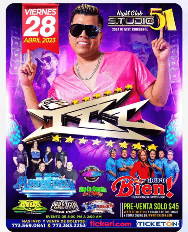 Event - GRUPO ICC - LOS CHICOS MONTECARLA - GRUPO BIEN! - CHICAGO IL - Chicago, Illinois - April 28, 2023 | concert tickets