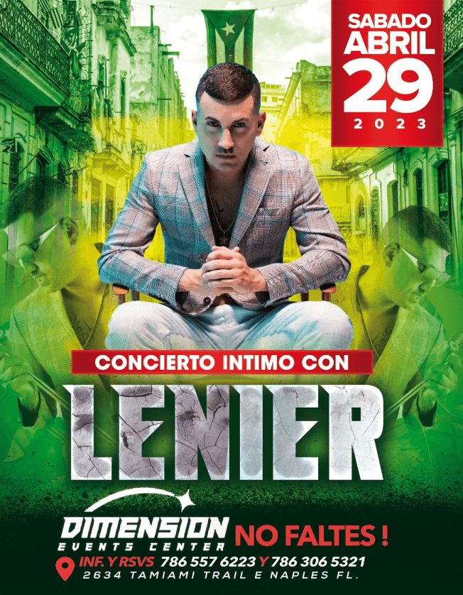 Event - LENIER EN CONCIERTO ! NAPLES FLORIDA - Naples, Florida - April 29, 2023 | concert tickets