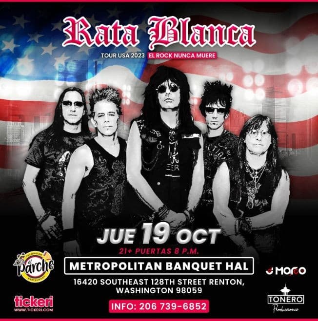 Event - RATA BLANCA EN CONCIERTO ! RENTON WASHINGTON - Renton, Washington - October 19, 2023 | concert tickets