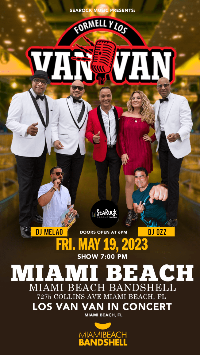 Event - Los Van Van CANCELLED - Miami Beach, Florida - May 19, 2023 | concert tickets