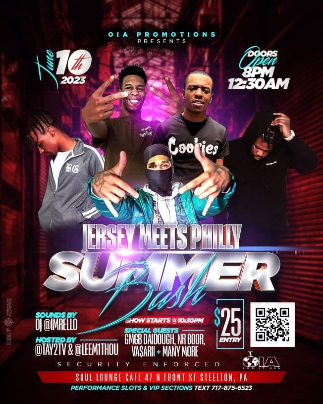Event - OIA Promotions Presents Jersey Meets Philly Summer Bash - Steelton, Pennsylvania - June 10, 2023 | concert tickets
