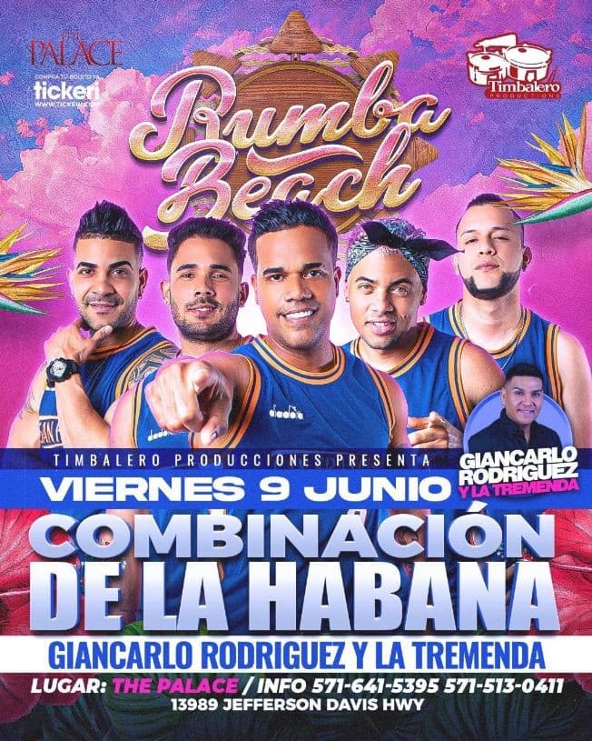 Event - COMBINACION DE LA HABANA, GIANCARLO RODRIGUEZ Y LA TREMENDA EN VIVO ! WOODBRIDGE VIRGINIA - Woodbridge, Virginia - June 9, 2023 | concert tickets