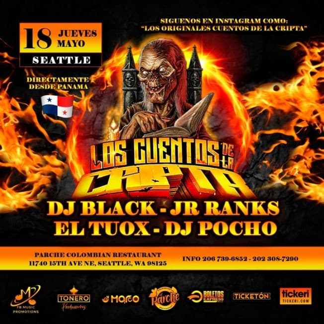 Event - LOS CUENTOS DE LA CRIPTA EN VIVO ! SEATTLE WASHINGTON - Seattle, Washington - May 18, 2023 | concert tickets