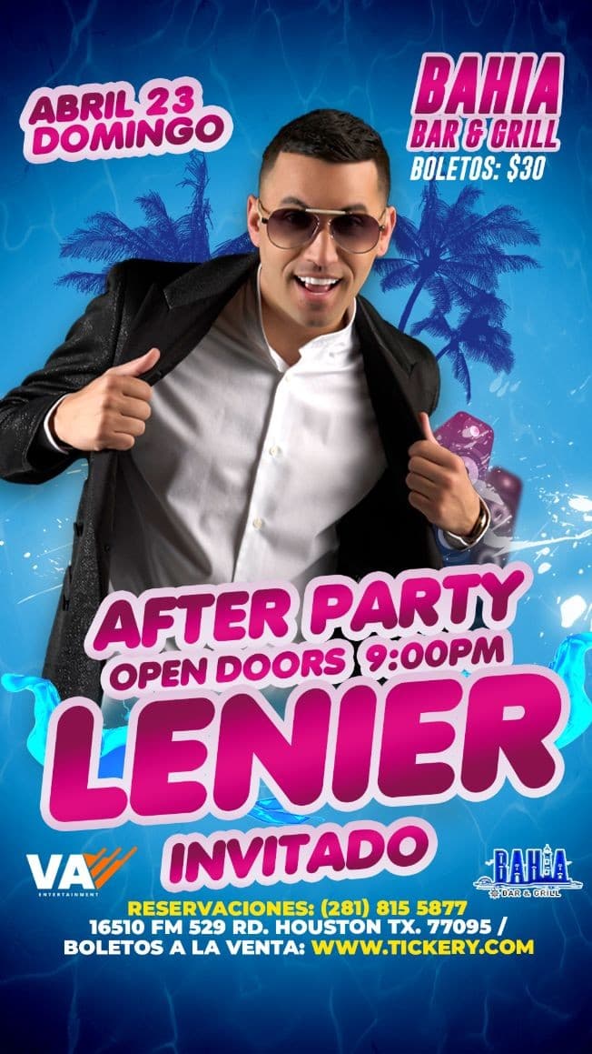 Event - Lenier en after party en Houston Texas - Houston, Texas - April 23, 2023 | concert tickets