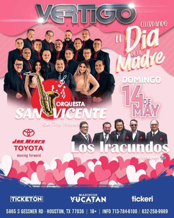 Event - ORQUESTA SAN VICENTE DE TITO FLORES , LOS IRACUNDOS EN VIVO ! HOUSTON TEXAS - Houston, Texas - May 14, 2023 | concert tickets