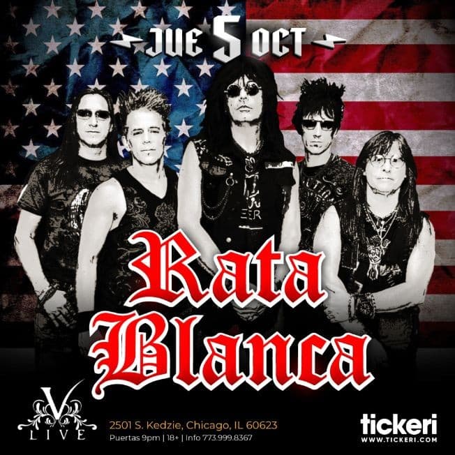 Event - RATA BLANCA EN CHICAGO - Chicago, Illinois - 5 de octubre de 2023 | concert tickets