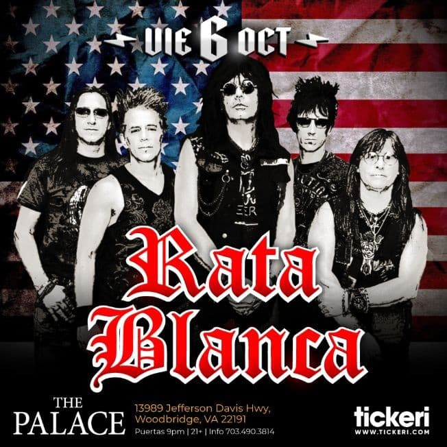 Event - RATA BLANCA EN VIRGINIA - Woodbridge, Virginia - October 6, 2023 | concert tickets