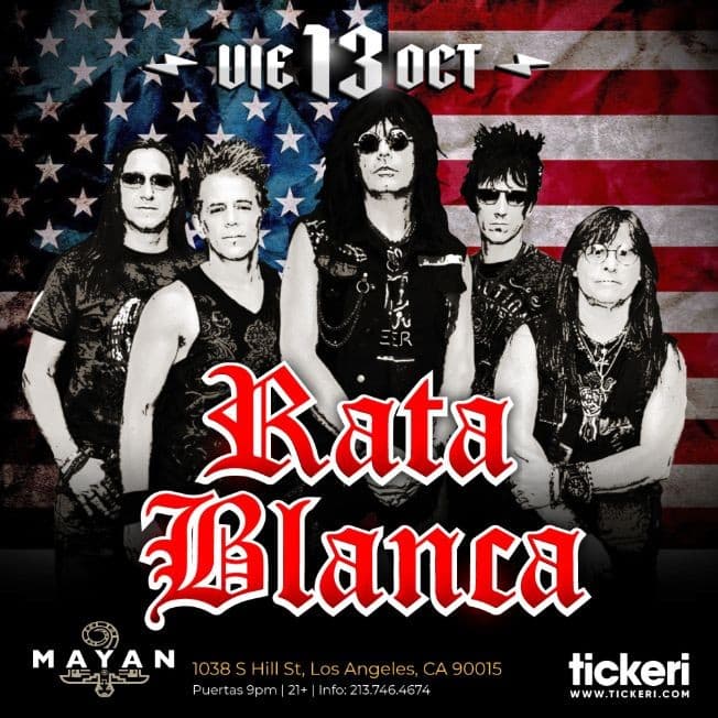 Event - RATA BLANCA EN LOS ANGELES - Los Angeles, California - October 13, 2023 | concert tickets