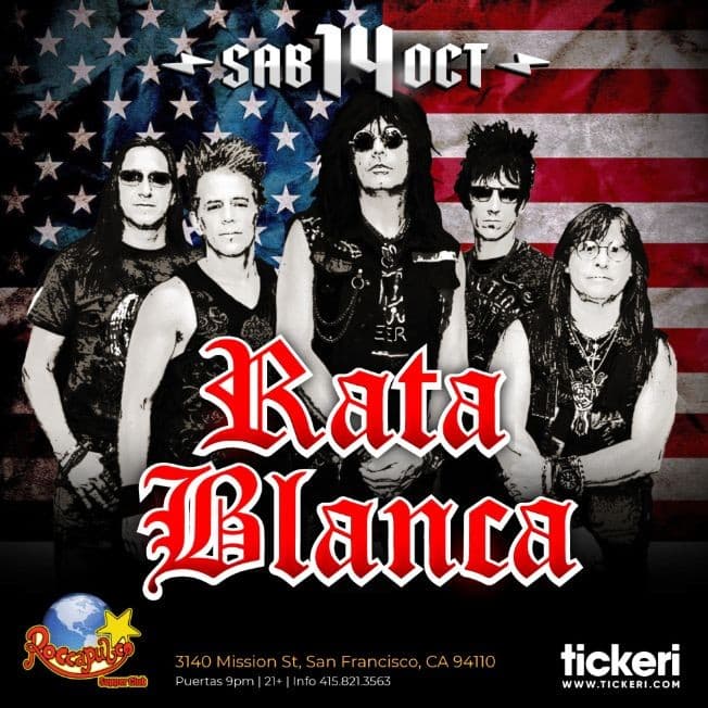 Event - RATA BLANCA EN SAN FRANCISCO