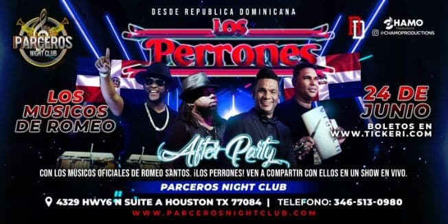 Event - Los Perrones (Los Musicos de Romeo Santos) After Party - CANCELLED - Houston, Texas - June 24, 2023 | concert tickets