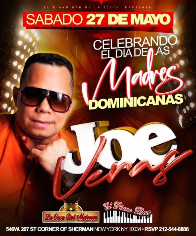 Event - JOE VERAS CELEBRANDO EL DIA DE LAS MADRES EN CONCIERTO BAILABLE - New York, New York - 27 de mayo de 2023 | concert tickets