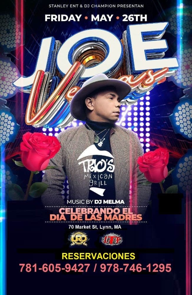Event - JOE VERAS Viernes 26 de Mayo en Lynn, Massachusetts - Lynn, Massachusetts - May 26, 2023 | concert tickets